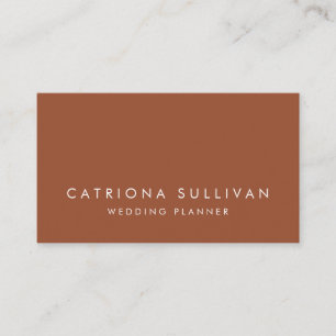 Modern Elegance Terracotta Business Card