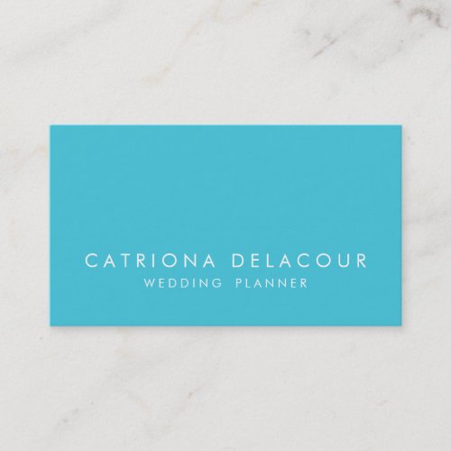 Modern Elegance Turquoise Business Card