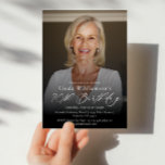 Modern Elegant 70th Birthday Party Photo Welcome Invitation<br><div class="desc">Modern Elegant 70th Birthday Party Photo Welcome Invitation</div>