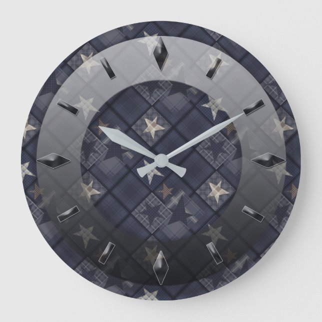 Modern, elegant, abstract, decorative, clock (Front)