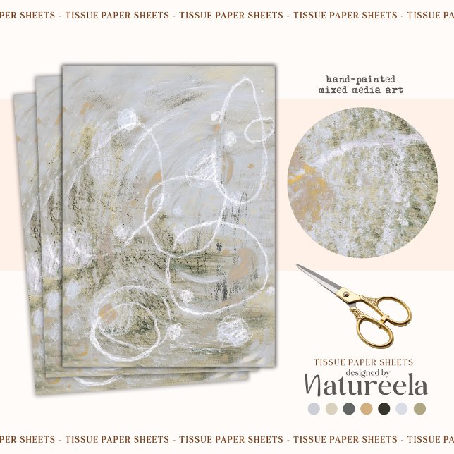 Modern Elegant Abstract Decoupage Tissue Paper (Creator Uploaded)