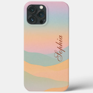 Modern elegant abstract landscape mountains iPhone 13 pro max case