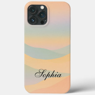 Modern elegant abstract landscape mountains iPhone 13 pro max case