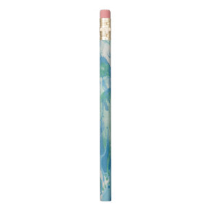 Modern Elegant Abstract Template Blue Green White Pencil