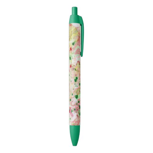 Modern Elegant Abstract Template Pink Yellow Green Blue Ink Pen