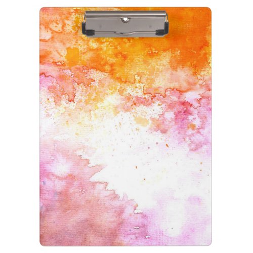 Modern Elegant Abstract watercolor Clipboard