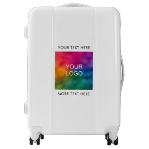 Modern Elegant Add Business Company Logo Custom Luggage