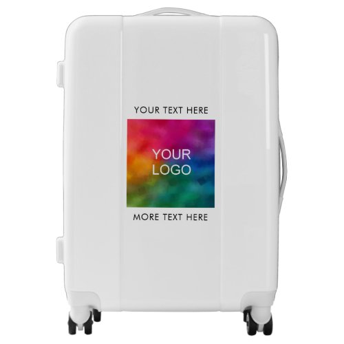 Modern Elegant Add Business Company Logo Custom Luggage