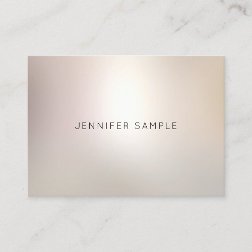 Modern Elegant Aesthetic Simple Design Glamour Top Business Card