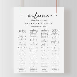 Modern Elegant Alphabetical Seating Chart