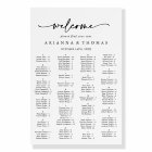 Modern Elegant Alphabetical Seating Chart 
