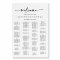 Modern Elegant Alphabetical Seating Chart 
