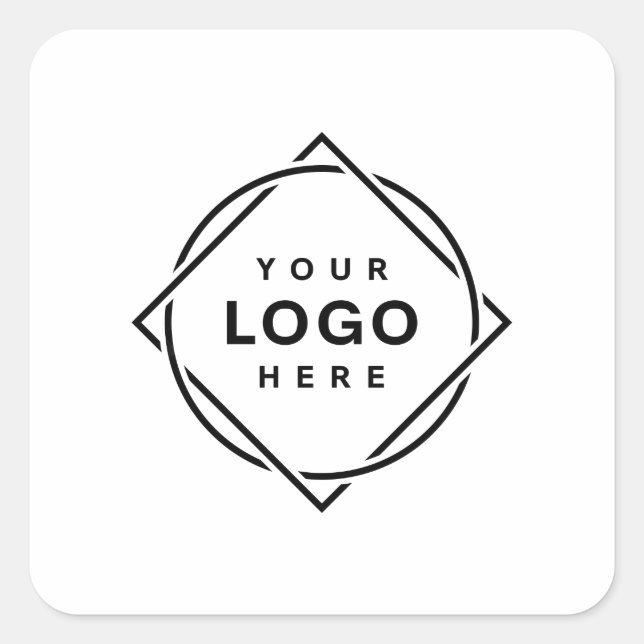 MODERN, ELEGANT, AND CUSTOMIZABLE  SQUARE STICKER (Front)