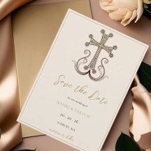 Modern Elegant Armenian Cross Wedding