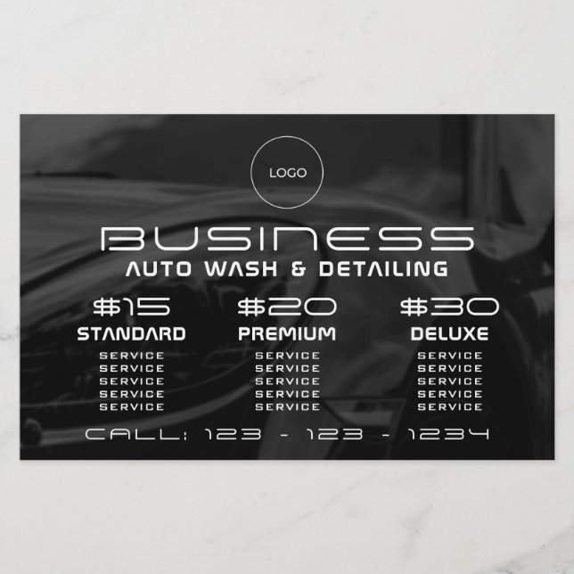 Modern elegant automotive  flyer (Front)