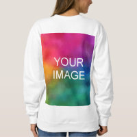 Modern Elegant Back Side Print Template Womens