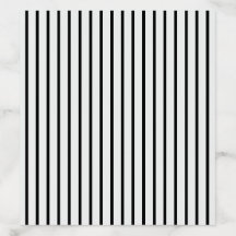 Modern elegant balck striped Envelope Liner
