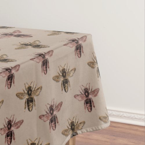 Modern Elegant Bee Pattern Tablecloth