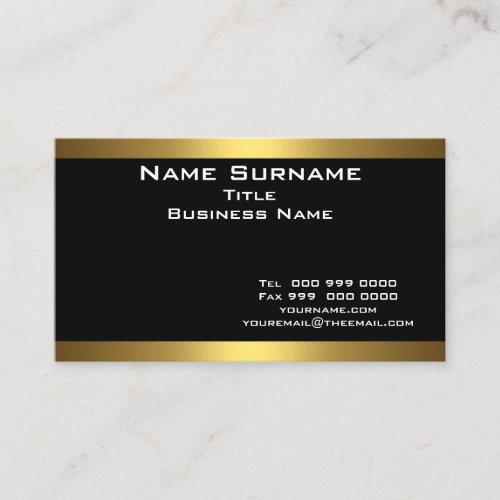 Best Black and Gold Business Cards