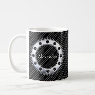 Modern Elegant Black and Grey Striped 