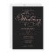 Modern Elegant Black and Rose Gold Wedding