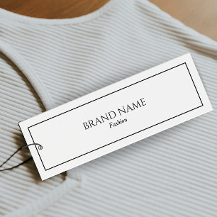 Modern Elegant Black and White Hang Tags