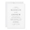 Modern Elegant Black and White Minimalist Wedding