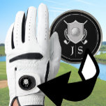 Modern Elegant Black and White Stylish Monogrammed Golf Glove<br><div class="desc">This modern and elegant black and white golf glove has a stylish monogram that you can customize with the editing tools in the listing personalization box. A perfect golfer gift for anyone who wants an updated classic look with hand-drawn minimalist golf motifs and a monochrome look.</div>