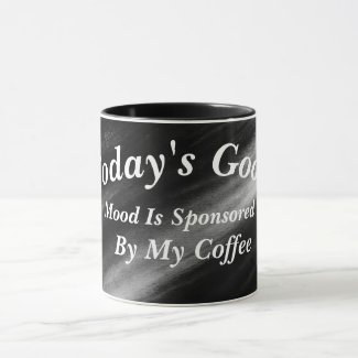 Modern  Elegant Black And White Typography Coffee 