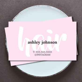 Modern Elegant Black Rose White Hair Stylist Business Card by pro_business_card at Zazzle