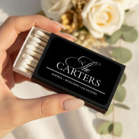 Modern Elegant Black Wedding Favors