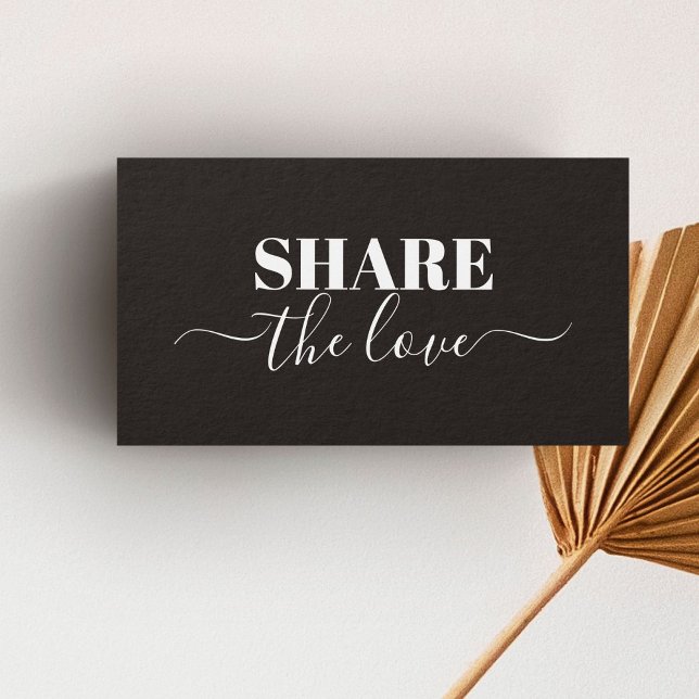 Modern Elegant Black White Beauty Salon Referral (Creator Uploaded)