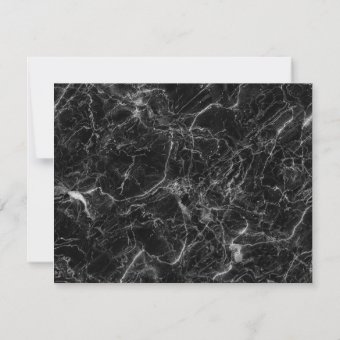 Modern Elegant Black White Marble Professional Note Card | Zazzle