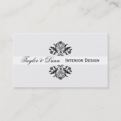 Customizable Modern Black and White Classic Elegant Antique Business Card Template