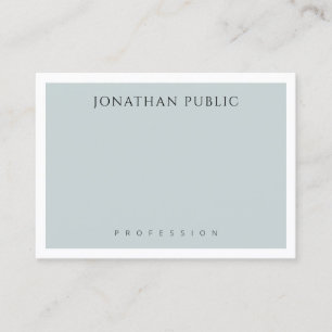 Modern Elegant Blue Green Minimalist Template Business Card