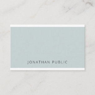 Modern Elegant Blue Green Simple Template Trendy Business Card