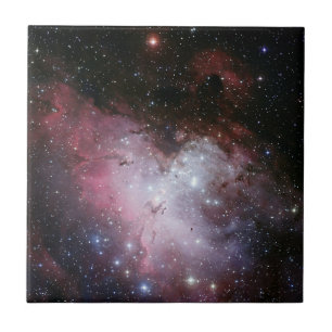 Modern Elegant Blue Space Landscape Ceramic Tile