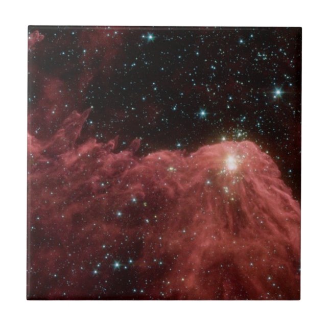 Modern Elegant Blue Space Landscape Ceramic Tile (Front)