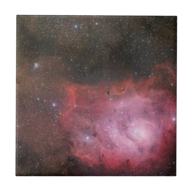 Modern Elegant Blue Space Landscape Ceramic Tile (Front)