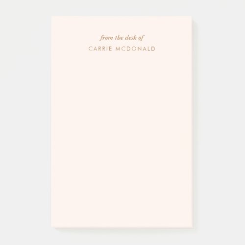 Modern Elegant Blush Pink Custom Post_it Notes