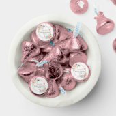 Modern Elegant Blush pink Floral Bridal Shower     Hershey®'s Kisses® (Assorted)