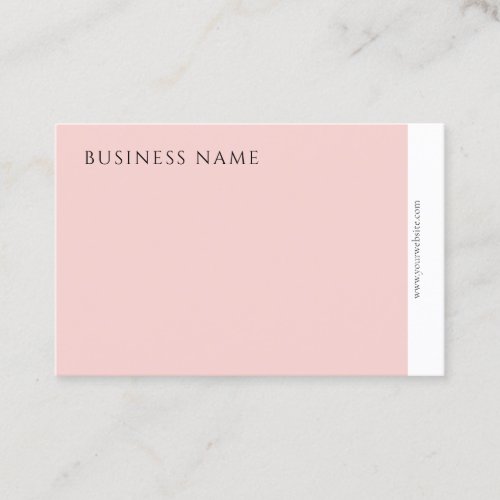 Modern Elegant Blush Pink Minimalist Template Business Card
