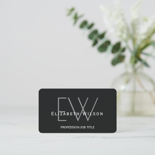 Modern elegant boho realtor QR code  Business Card