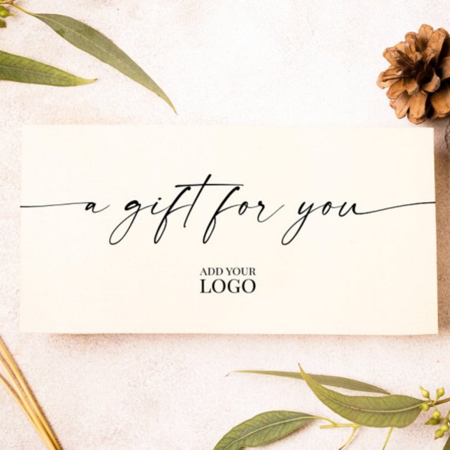 Modern Elegant Branded Logo Gift Certificate (Creator Uploaded)