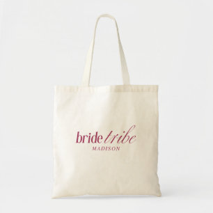 Modern Elegant Bride Tribe Script Typography  Tote Bag