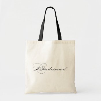 Modern Elegant Bridesmaid Tote Bag by l_aurigemma at Zazzle