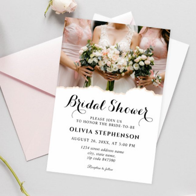 Modern Elegant Bridesmaids Bridal Shower Invitation (Creator Uploaded)