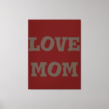 Modern elegant_brown_deep_red_love mom_design