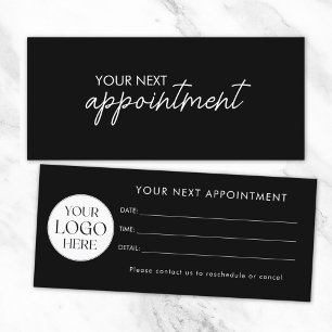 Modern Elegant Business Logo Appointment Card