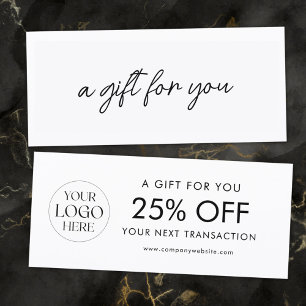 Modern Elegant Business Logo Discount Card